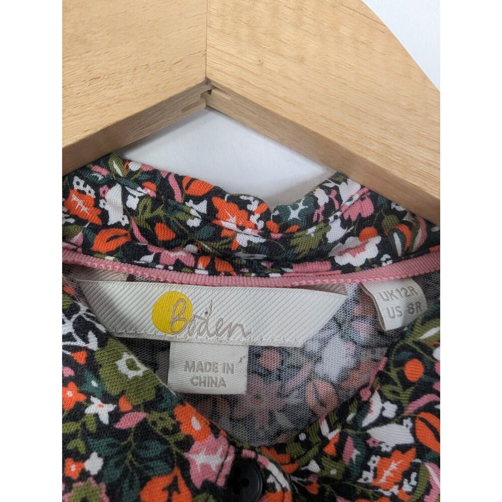 Boden Cottagecore Twee Floral Button Down Long Sleeve Shirt - Picture 6 of 10